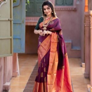 Soft Lichi Silk Saree